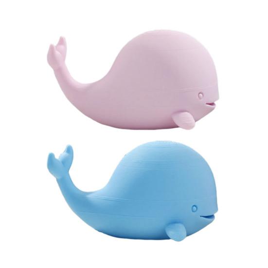 Cute Whale Figurine, 3D Printed Whale Ornament Desktop Decoration, Mini Whale Statue for Office Home Desk