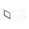 Frame for LUCY 15 insert flange width: 60mm