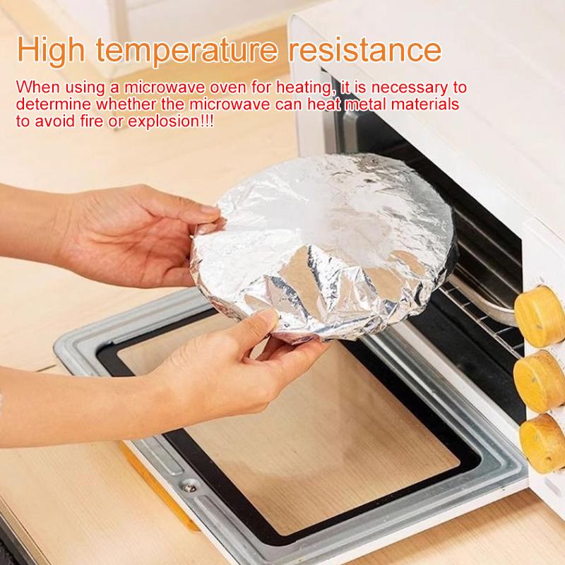 10/30Pcs/Bag Heat Preservation Picnic Food Storage Covers Takeaway Aluminum Foil Film Heat-resistant