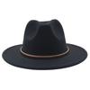 European And American Cashmere Top Hat Gold Ring Accessories Fashion Jazz Hat Four Seasons Popular Felt Hat Gentleman Lady Big Edge Hat (