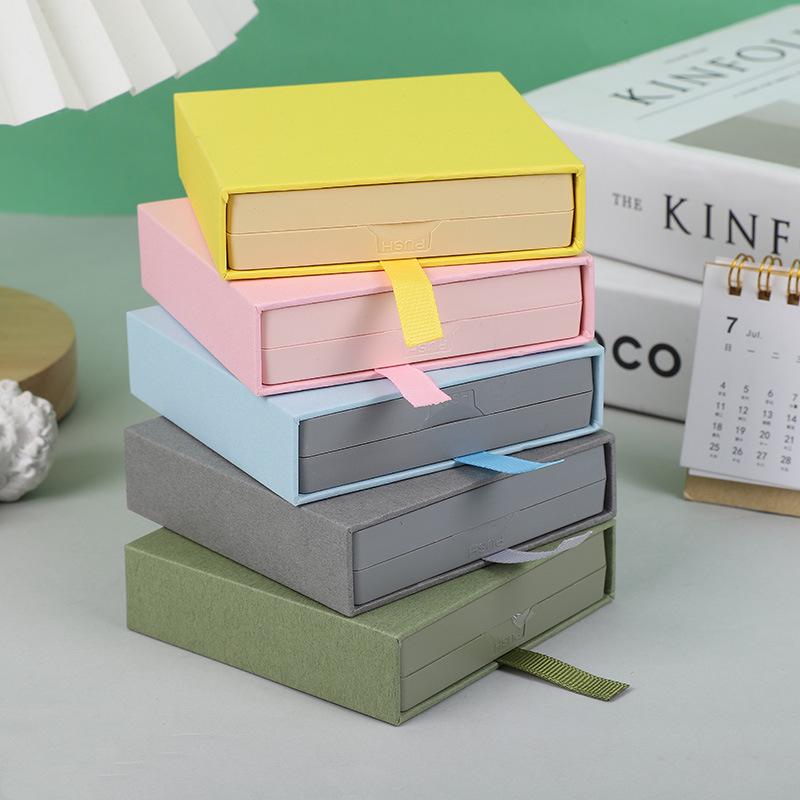 PE-Folien Schmuckaufbewahrungsbox für Ringe, Armbänder, Halsketten und Nagelkunst