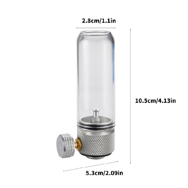 Aluminiowa lampa gazowa o wydłużonym czasie palenia, metaliczna faktura, dla entuzjastów biwakowania na odludziu i aktywności na świeżym powietrzu