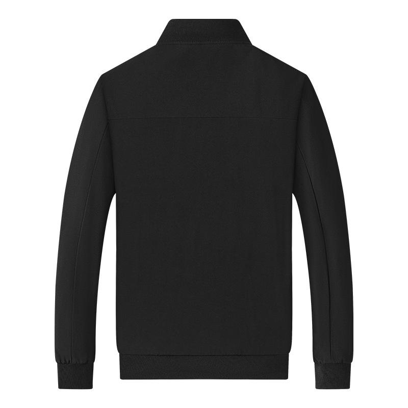 Autumn Collar Zipper Jacket, Middle-aged and Elderly Jacket, Middle-aged Business Jacket, Casual and Versatile Autumn Men's Top Jacket