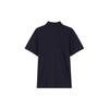 Adidas Logo Solid Color Casual Short Sleeve Polo Shirt Men Tops Legend-Ink-Blue JI9053