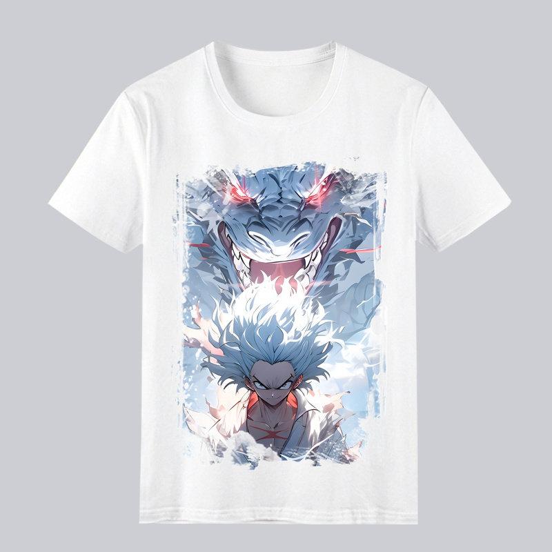 Sea Hero King Printed T-Shirt Monkey King Luffy Comfortable and High-Quality Cotton Clothing