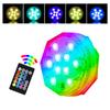 Submersible LED Lights with Remotes RGB 15 Colors Waterproof Pond Lights Underwater Lights for