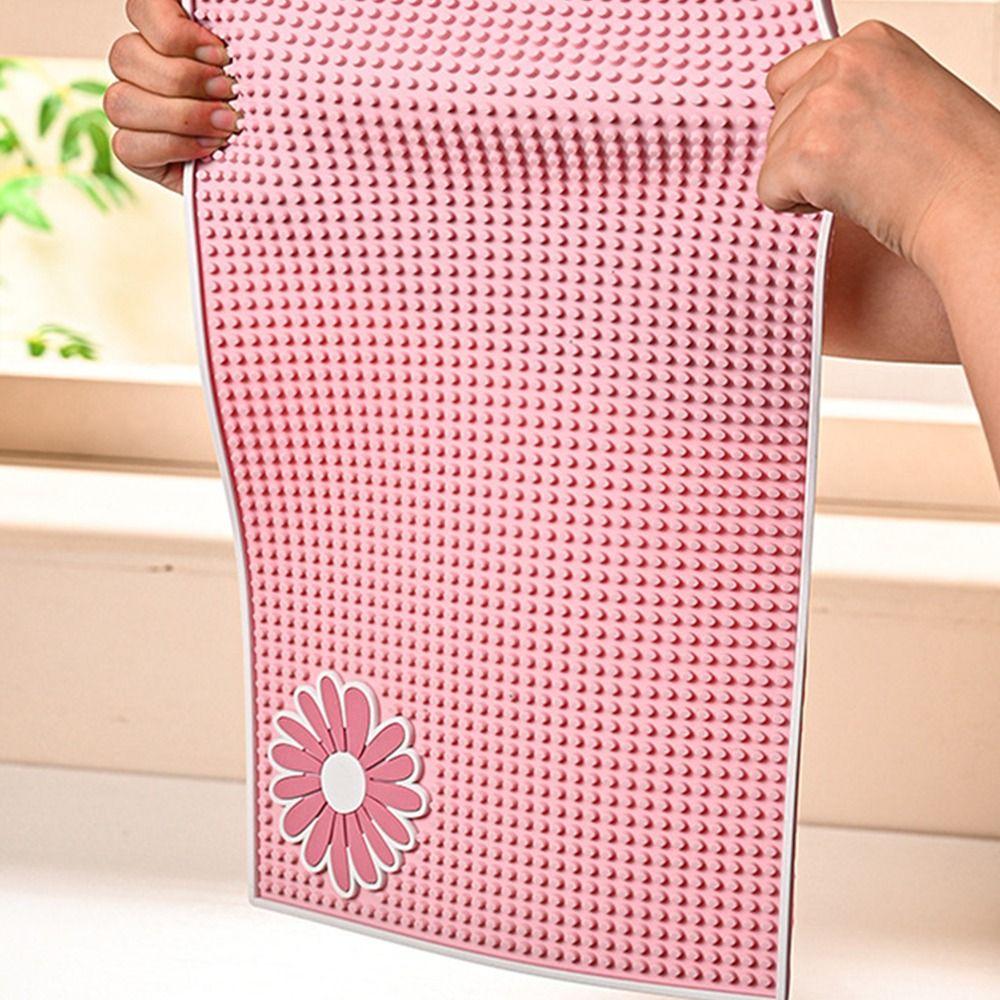 Foldable Kitchen Drain Mat Quick-drying Silicone Bar Mat New Drain Pad