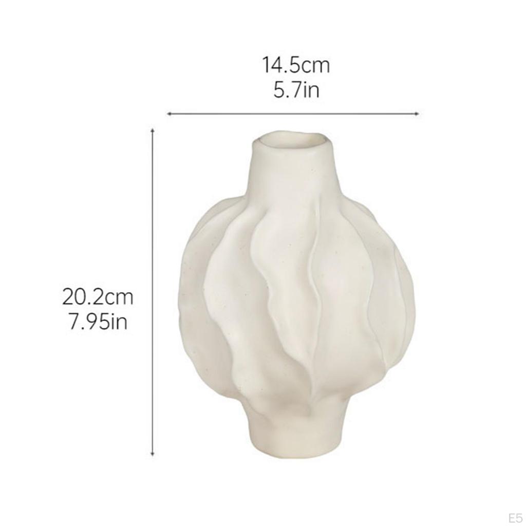 Ceramic Vase Flowerpot Houseplant Holder Photo Prop Ornament Desktop Simple for Bedroom Hallway