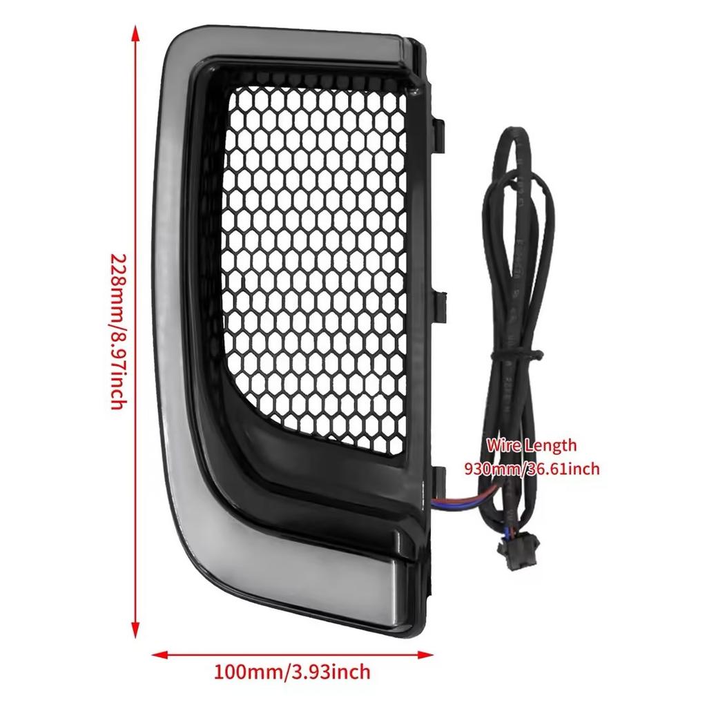 Motorrad LED Tagfahrlicht Blinker Verkleidung Untere Gitter Für Harley Touring Street Electra Glide CVO Limited 2014-2022