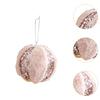 Pink Christmas Furry Ball Ornament Cute Ball Pendant Display Crafts Christmas Tree Decoration for Office Anniversary Festival