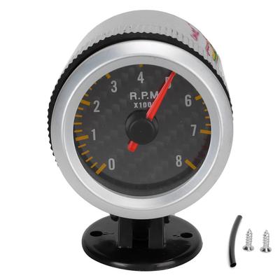 Otáčkoměr 52mm2.05in 0?8000 ot/min Panel z uhlíkových vláken Ručička 12V Univerzální pro 4 6 8 Válců