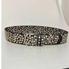 Luxury Design Eyelet Rivet Belt Punk Hollow Grommet Decorative Belt  for Women Club Outfit