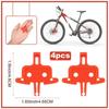 Pack of 4 Bicycle Brake Spacer Disc Mountain Bike Hydraulic Brakes Pads Professional Portable Outdoor Cycling Parts