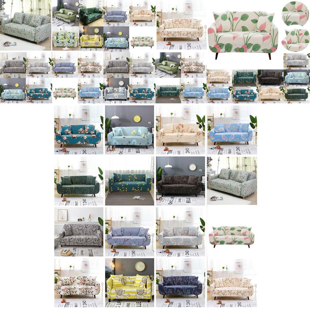Elegant Floral Printed Couch Cover For 1-4 Seater Slipcover Perfect For Living Room