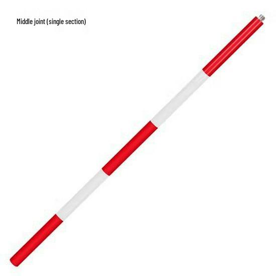 Benchmark Aluminum Alloy Measurement Pole: Thickened, Red and White Scale, Available In 2m, 3m, and 5m Lengths for Engineering Surveying.