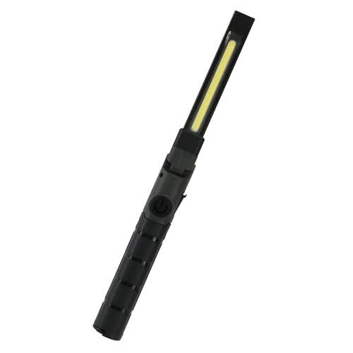 SK11 Rechargeable LED Work Light, 350lm Main (Infinitely Dimmable) / 100lm Top, 180-Degree Opening and Rotating, Magnetic Bottom, USB-Type C Charging,