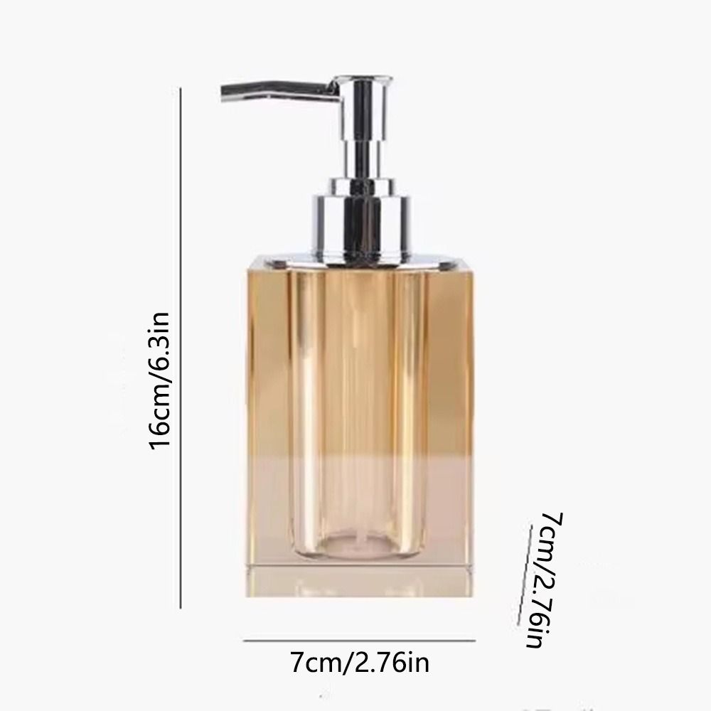 Clear Crystal Lotion Bottle Press Type Liquid Soap Container Hand Sanitizer Dispenser Toilet