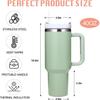 Insulated Tumbler with Hanlde 1200ml Metal Stainless Steel Vacuum Portable Straw Cup Large Thermal Mug for Hot and Cold Coffee