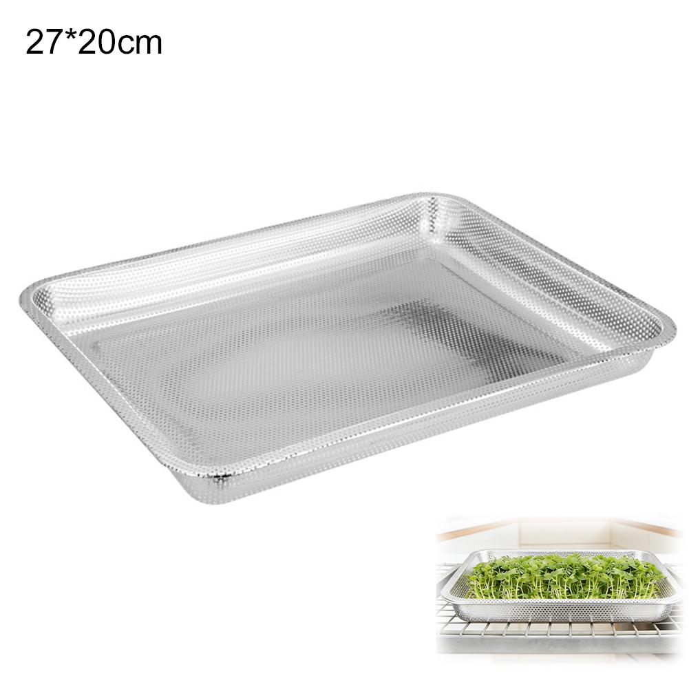 

Stainless Steel Plant Germination Tray Resuable Plant Nursery Seeding Starter Growing Trays Seed Starting For Horticulture