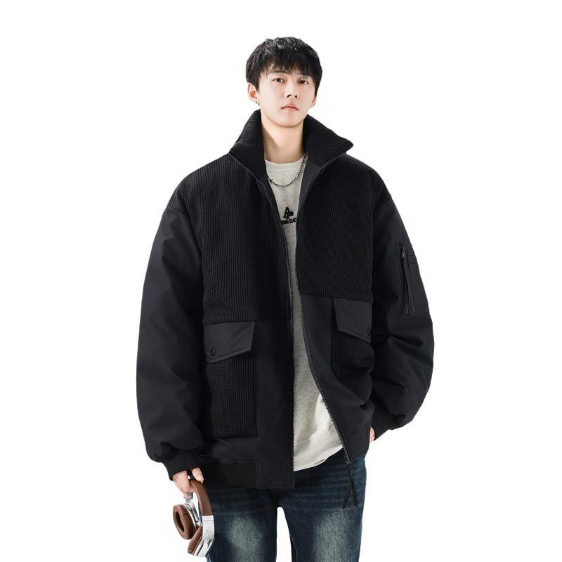 Новая зимняя куртка-пуховик с воротником-стойкой — фото 4