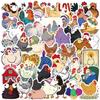 50 Cartoon Colorful Chicken Doodle Stickers Personalized Decorative Guitar Notebook Suitcase DIY Waterproof Stickers