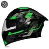 Motorcycle Helmet Peeling Helmet Double Lens Big Tail Locomotive Racing Helmet Running Helmet Men and Women Keep Warm In Winter