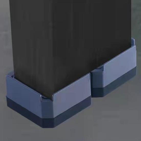 4 Piezas Elevador de Muebles Rectangular Apilable de Alta Resistencia Elevador de Cama Antideslizante Lavadora Refrigerador Escritorio Sofá Silla Pata Elevación Altura