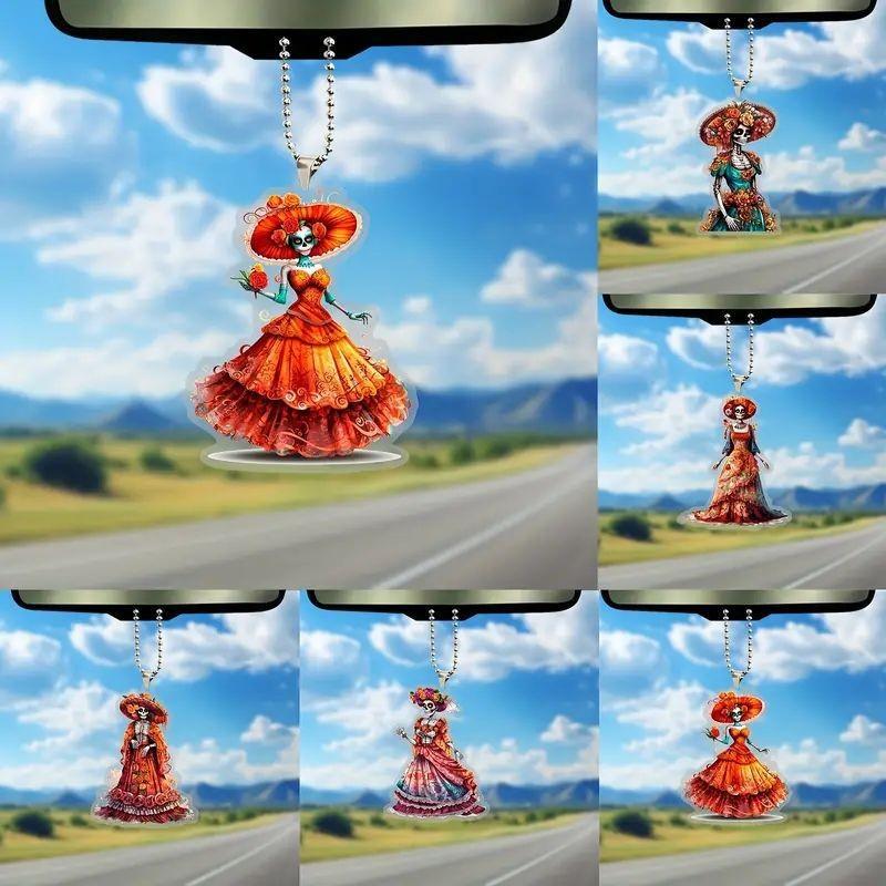 Stunning Car Acrylic Hanging Ornament For Halloween Festive Decor With Style Cartoon