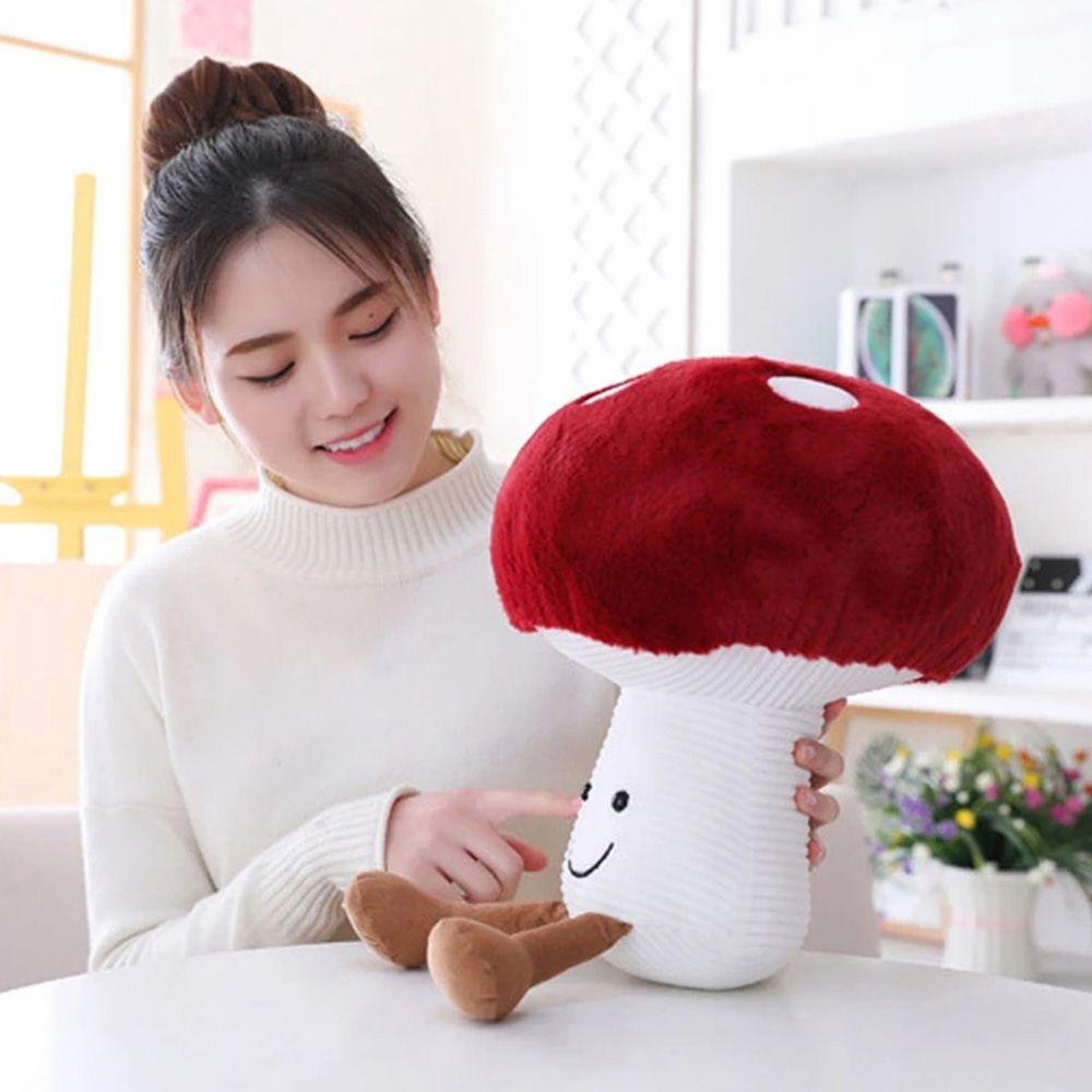 Child Baby Collection Mushroom Plush Toys Vegetables Mushroom Soft Plush Doll Mushroom Stuffed Toy