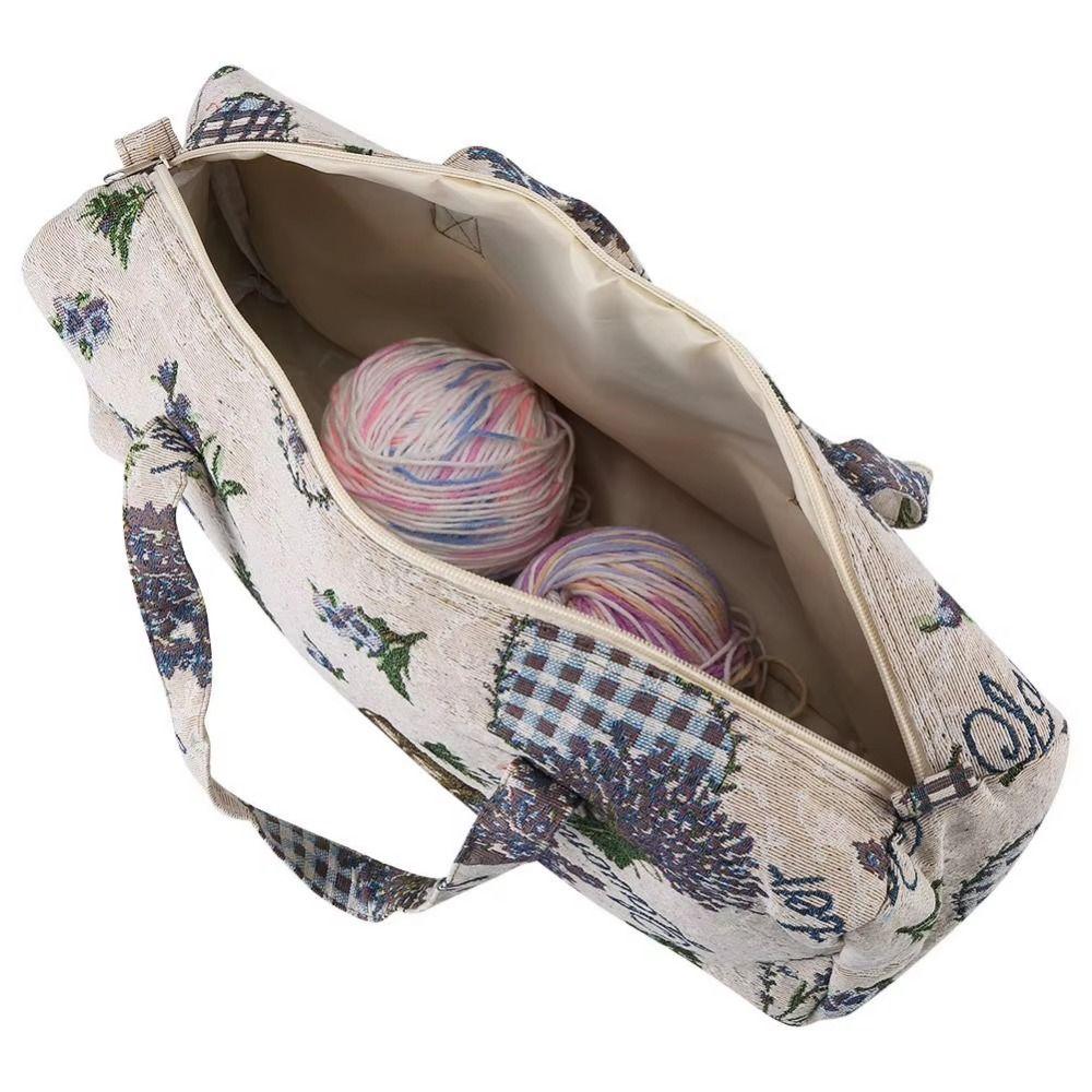 Tulip Flower Ladies Travel Bags Household Knitting Tool Storage Bag  Sewing  Accessories