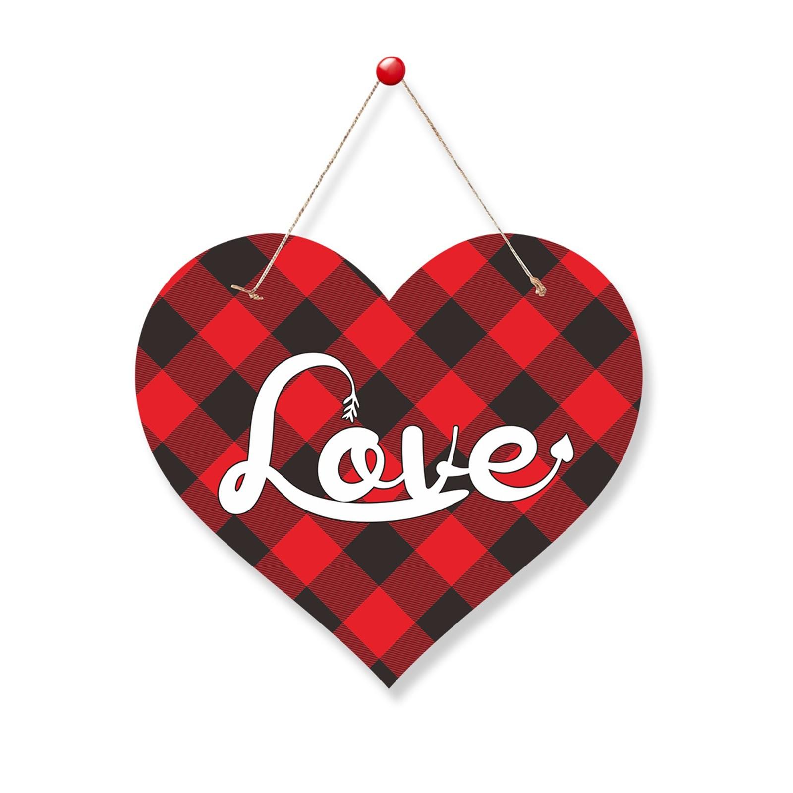 

Подвесной знак на дверь, подвеска на День святого Валентина, настенная подвеска на дверь, украшения для домашней вечеринки, украшения для стен, окон, дверей, украшения One Size