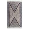 Rug Black and Grey 120 X 180 Cm Cotton