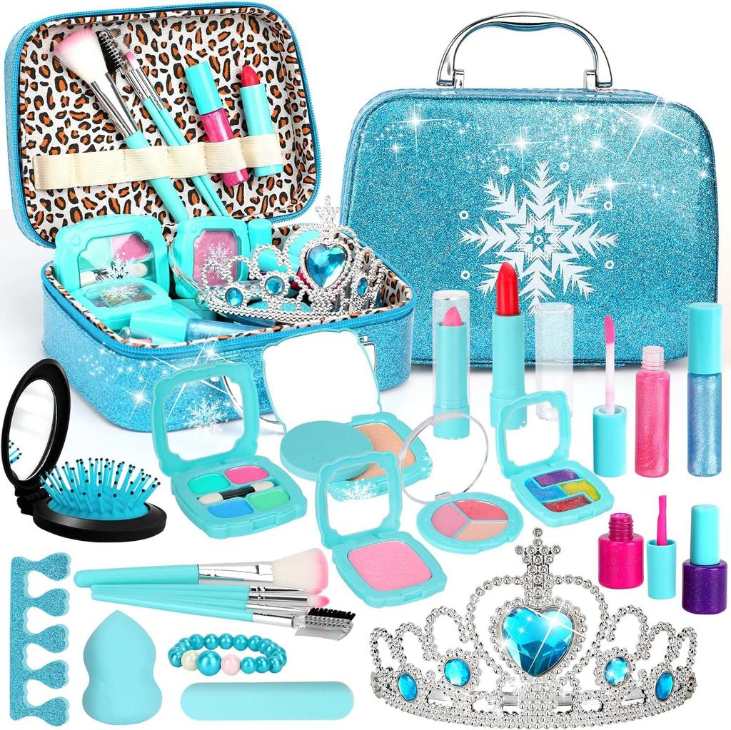 Sendida Kids Plastic Cosmetics Toys Girls Plastic Toys Small Dressing Table Makeup Toys Ages - 6+