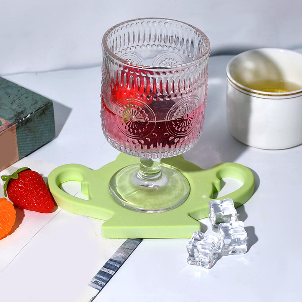 Silicone Resin Cup Pad Moulds Teapot Shape Resin Coasters Molds Silicone Craft Molds Suitable for Craft Enthusiasts