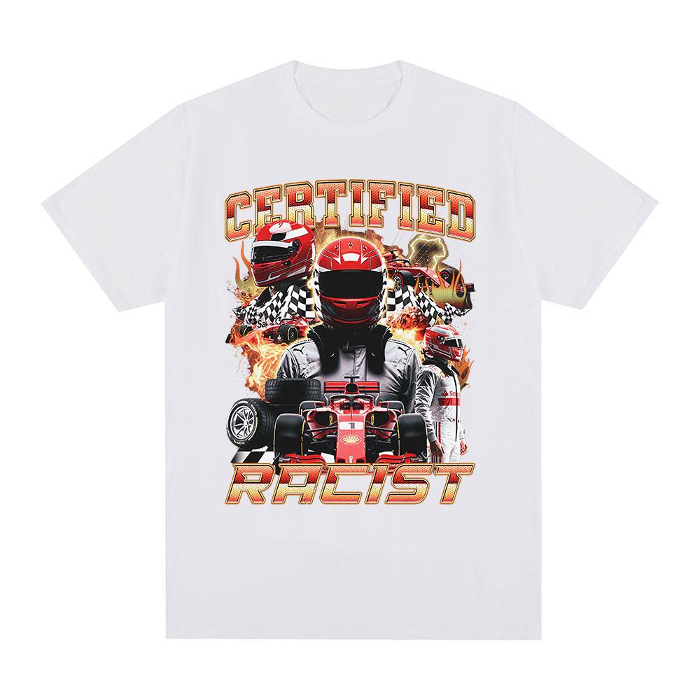 Professional Certified Racist Racing Meme Graphic Tshirt Men Women Clothing Fashion Vintage T Shirt Streetwear