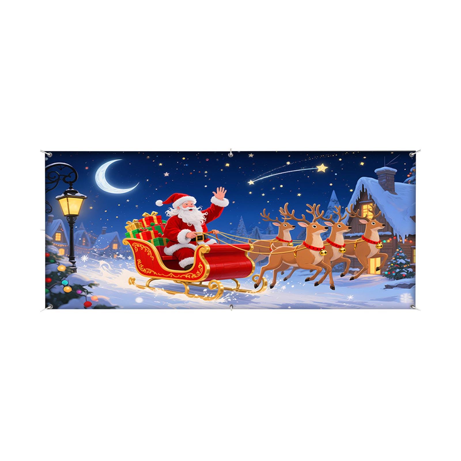 

Christmas Scene Decorations & Festive Character Banners – Holiday Supplies For Outdoor Garages One Size