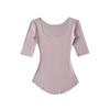 2026 Spring/Summer Women's Off-the-Shoulder Square Neck Mid-Sleeve Top