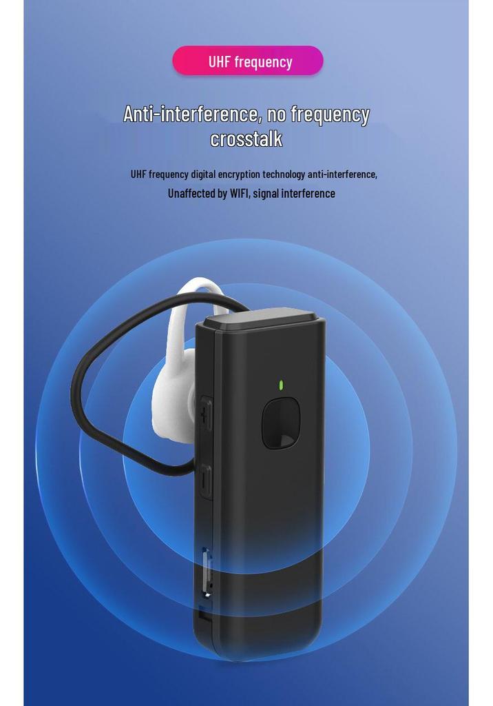Mu Shi Qing Bluetooth Tour Guide Headset for Group Explanations and Scenic Spot Visits