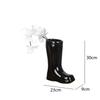 Creative Ceramic Vase Boots Shoe Flower Arrangement Hydroponics Accessories Flower Vase Porcelain Ornaments Home Decoration