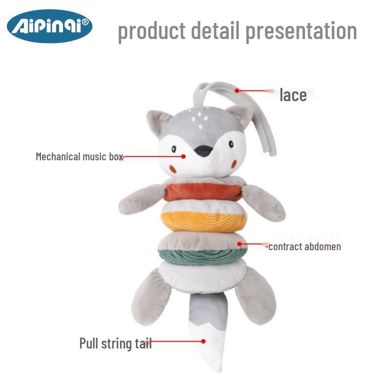 Aipinqi Baby Musical Plush Rattle Toy for Crib & Car
