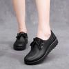 Retro Lace-Up Women's Moccasins - Comfortable Soft Leather Flats for Casual Autumn/Winter Wear