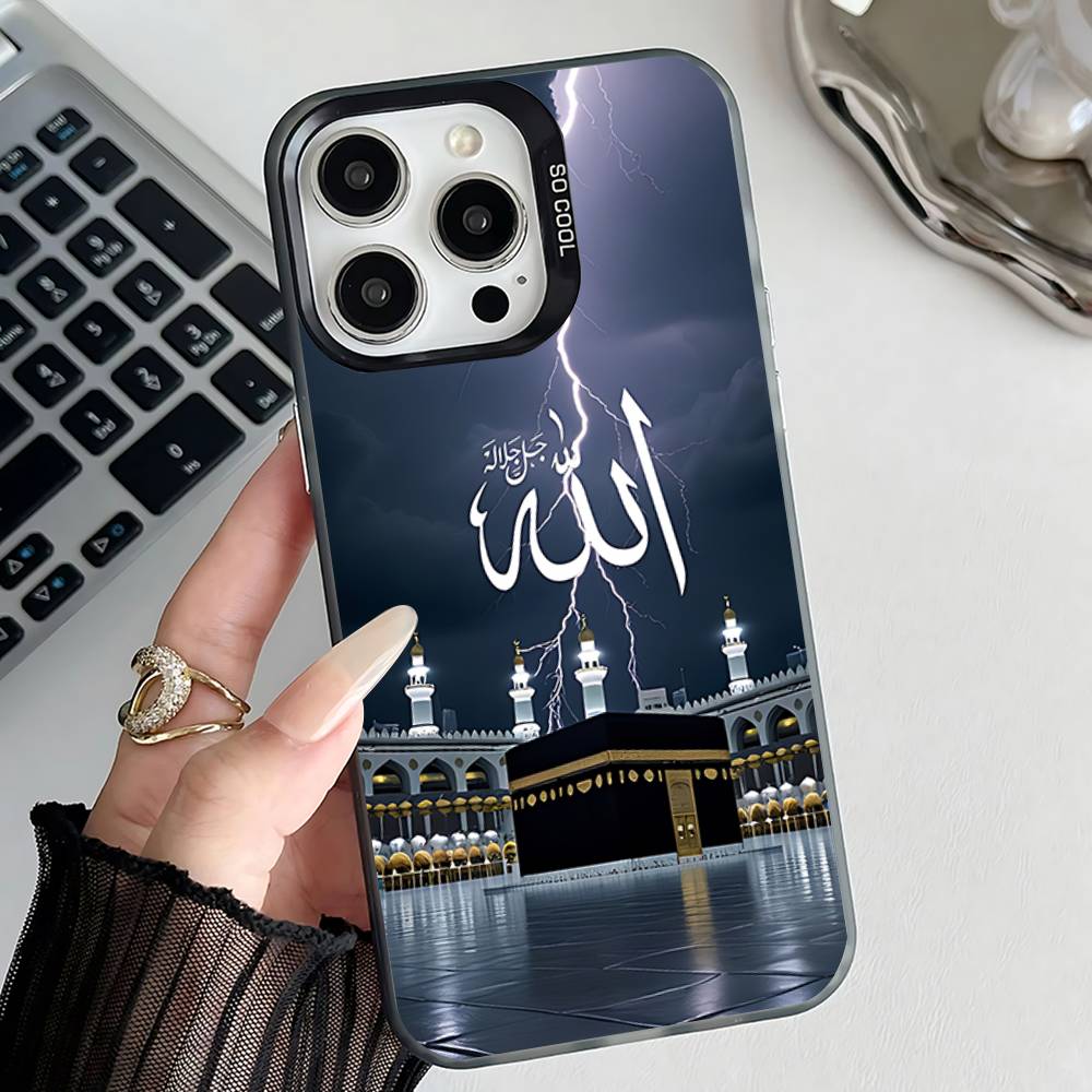 Holy mosque mecca Phone Case For iPhone 17,16,15,14,13,12,11,Pro,XS,Max,Plus,Mini,SE4,E Black Matte Shockproof Cover