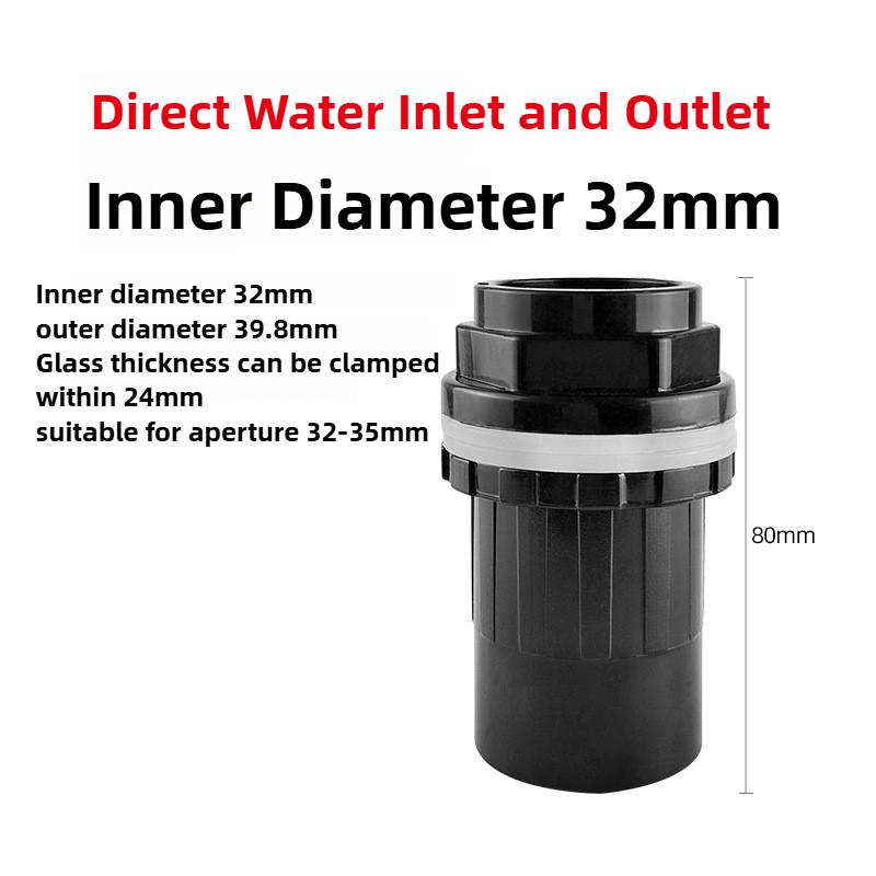 PVC Black Fish Tank Water Pipe Plastic Tube Fittings Elbow Joint Duck Bill Water Outlet Aquarium Accessories Water Inlet Pipes