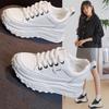 Thick-soled Little White Shoes Women's New Spring and Autumn Leisure Sports Versatile Height-increasing Dad Shoes Leather Muffin