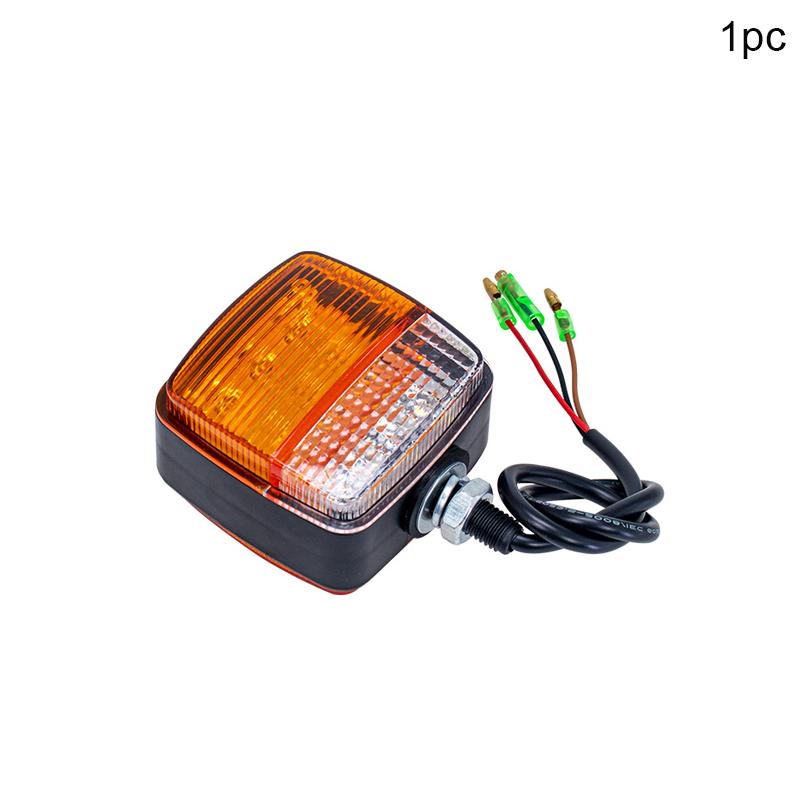 

1/2Pcs Forklift Tractor Turn Signal Light Double-sided 12V 24V LED Light Waterproof Motorcycle Direction Indicator Lamp