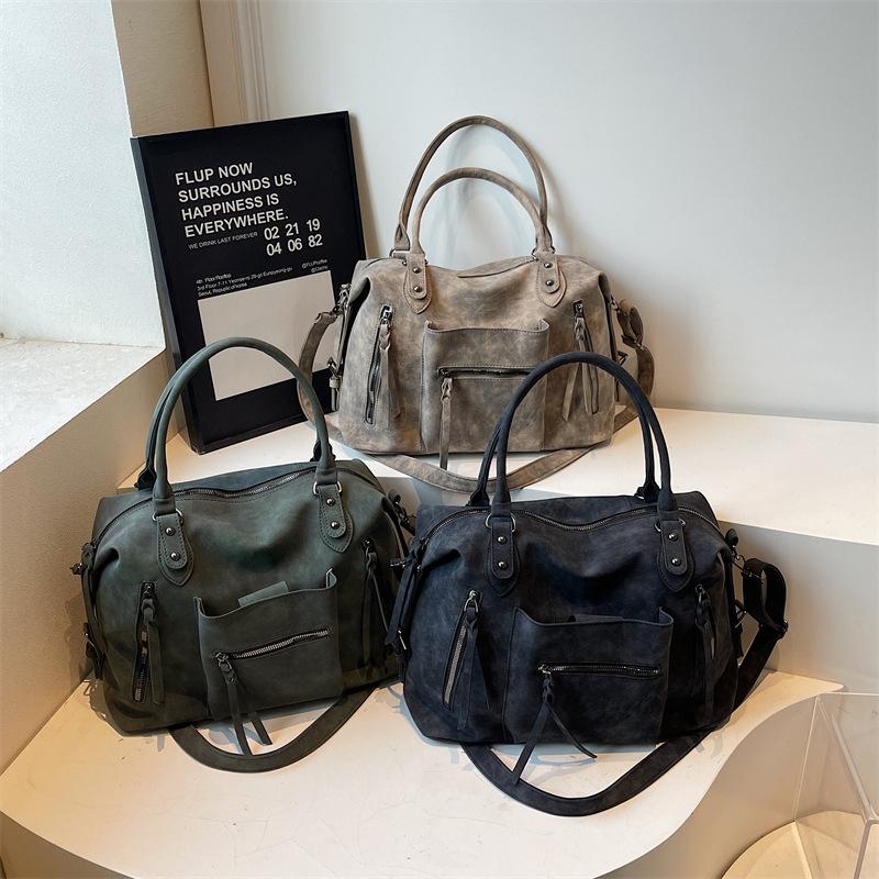 Women's PU Handbag, Fashionable Armpit Bag Large Capacity Crossbody Bag Casual Tote Top Handle Shoulder Bag