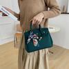 Nuova borsa da donna sciarpa di seta di alta qualità motivo litchi borsa platino alla moda versatile portatile borsa a spalla messenger