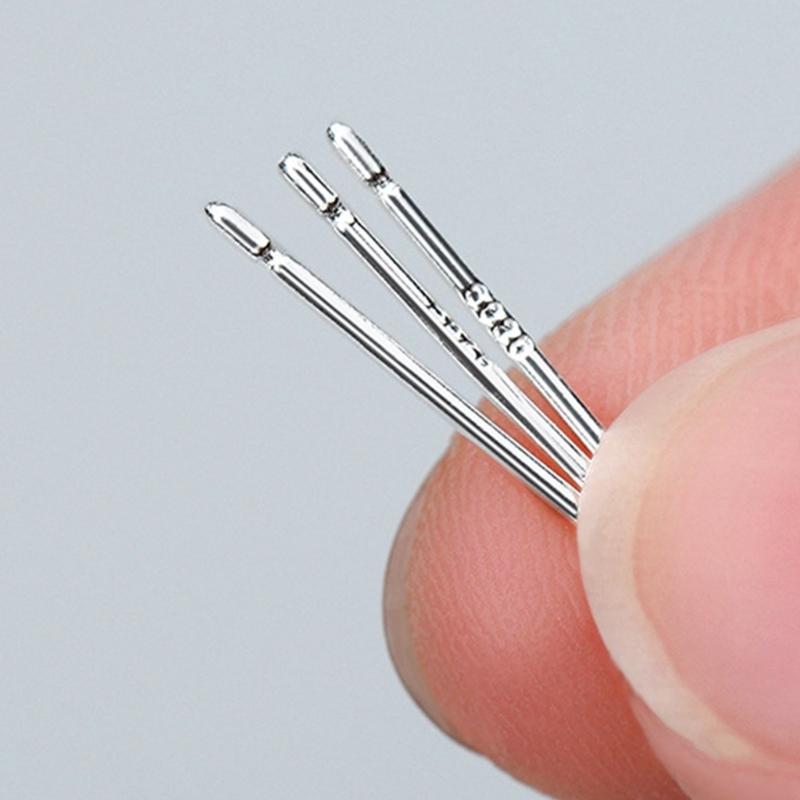 10 Pares de Agujas para Piercing de Oreja Hipoalergénicas Pendientes de Botón para Oreja Tono Plateado para Usuarios Primerizos Unisex Accesorios de Pines para Oreja
