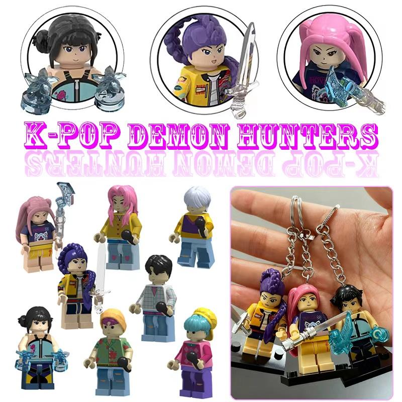 Nuovi Blocchi da Costruzione KPop Demon Hunters Modello di Assemblaggio Rumi Bambola Perfetto per Bambini Combina il Divertimento della Costruzione e il Fascino del KPop