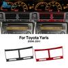 Real Soft Carbon Fiber Sticker For Toyota Yaris 2006 2007 2008 2009 2010 2011 LHD RHD Car Central Control Air Outlet Accessories